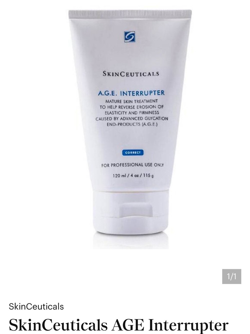 SkinCeuticals A.G.E. Interrupter Tube — White with Blue Accents